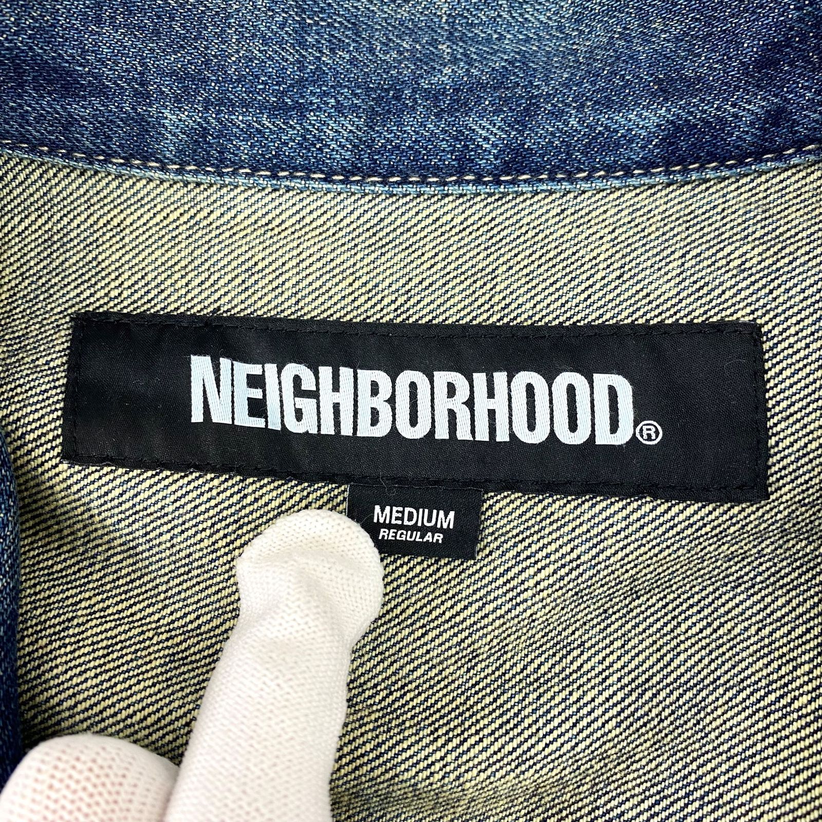 美品 NEIGHBORHOOD ネイバーフッド 242XBNH-JKM02 WASHED DENIM TYPE-1 