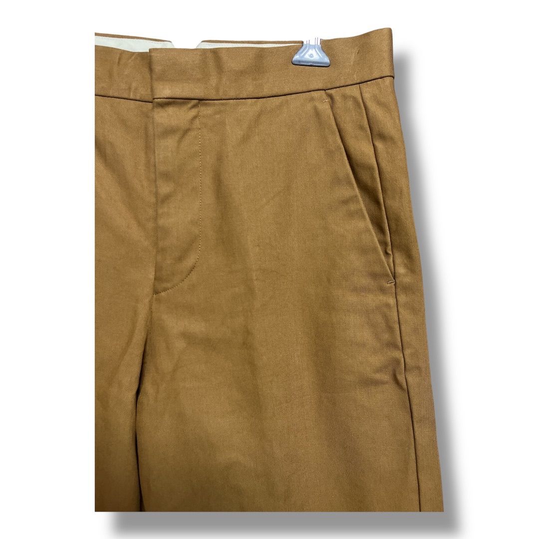 Drawer ドゥロワー コットンギャバ バックベルト パンツ ワイド