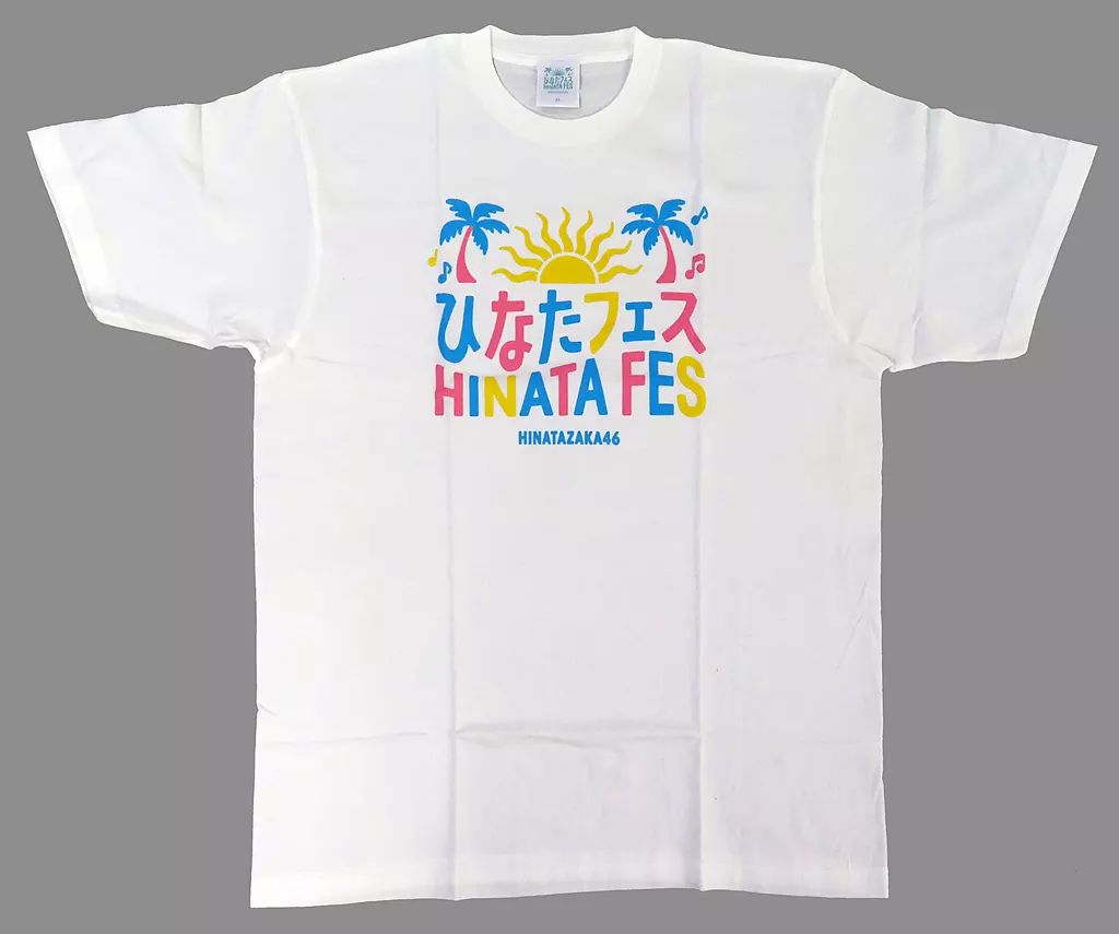 中古】Tシャツ 日向坂46 ひなたフェス2024 ロゴTシャツ ホワイト XL