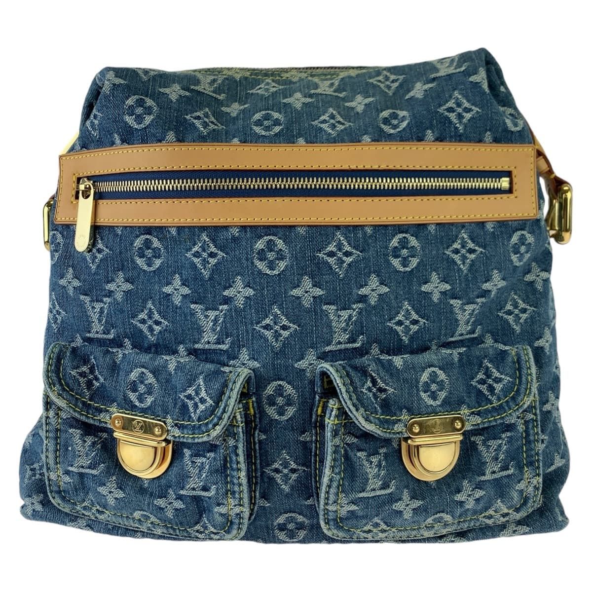 美品 LOUIS VUITTON ルイヴィトン モノグラムデニム バギーGM 美品 LOUIS VUITTON ルイヴィトン モノグラムデニム バギーGM