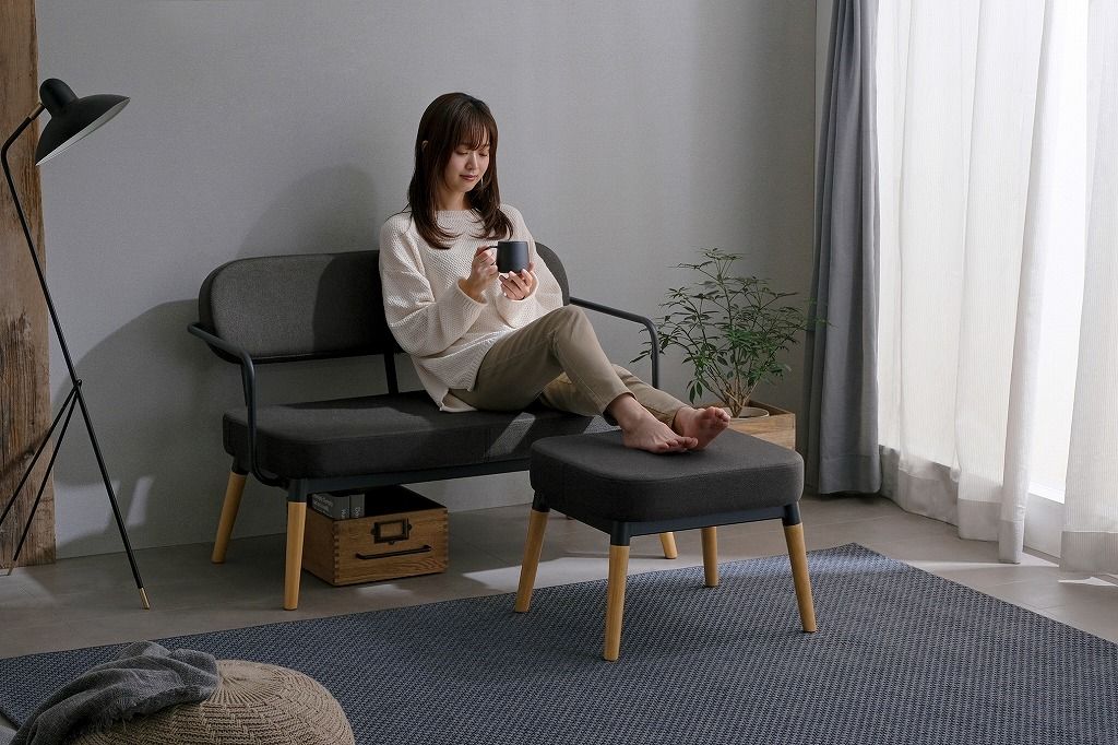 アイリスオーヤマ スツール オットマン ダークグレー MSS-OT IRIS OHYAMA TALLINNNEXPO_COM