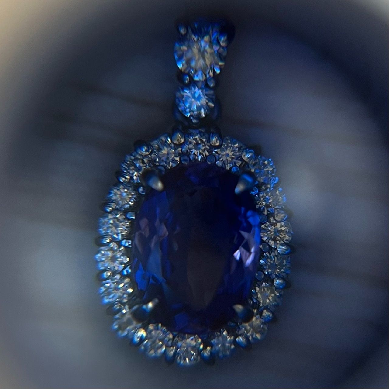 1266◇高級 天然 タンザナイト 1.26ct ダイヤ プラチナ ペンダント ソ 