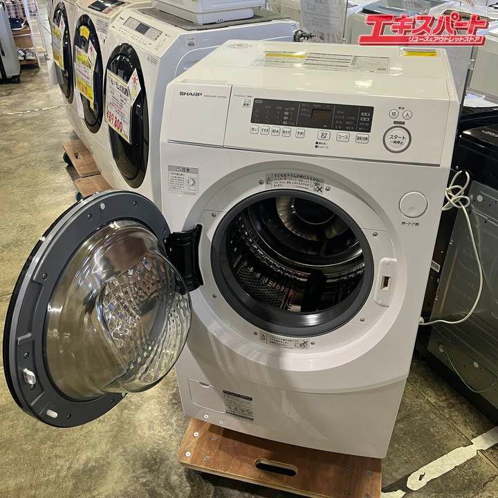 2023年製 シャープ ドラム式 洗濯機 ES-H10G-WL 左開き