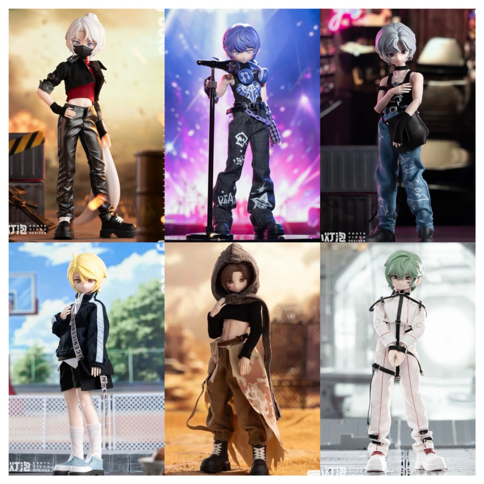 6点 ｜ Zack Incident Season1 扎克事件” ザック事件” 1|6 BJD 特殊体 Doll ドール 人形 人偶 置物 モデル 全種類 高さ 23cm 6点