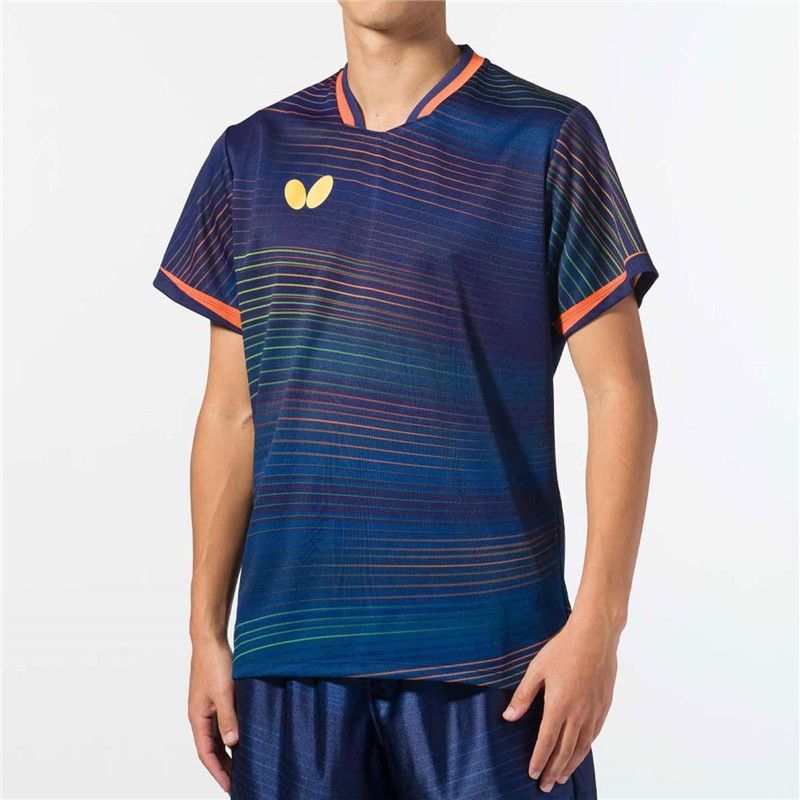 バタフライ butterfly エリスター11 シャツ タッキュウゲームシャツ 46510 178 ネイビー