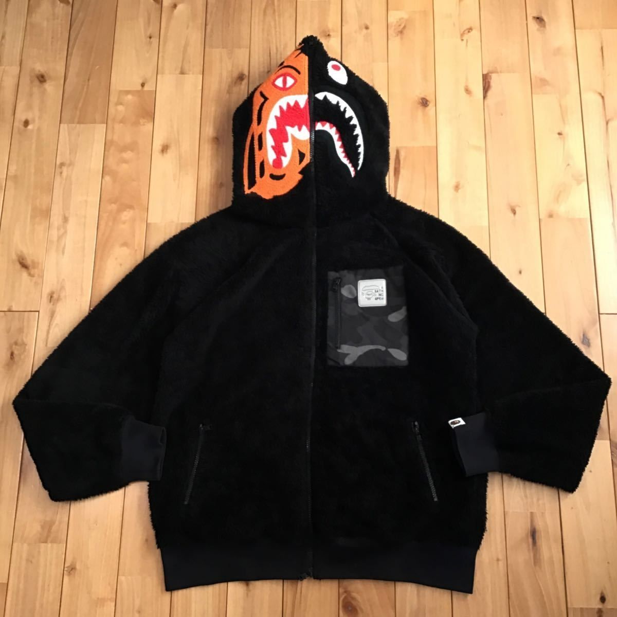 BOA TIGER SHARK full zip HOODIE JACKET Lサイズ a bathing ape BAPE