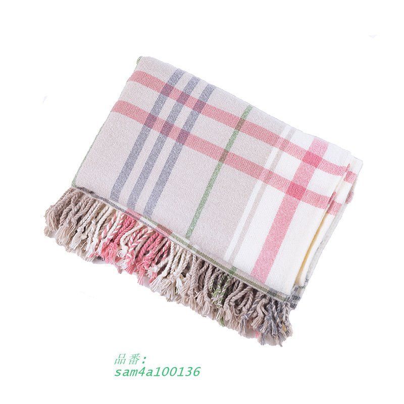 アマゾンの新型ウールソファタペストリー格子クロスボーダーひし形エアコンタペストリーフリンジ昼寝毛布 am4a100136