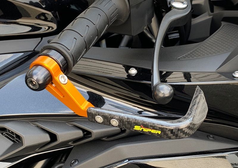 金 カーボンブレーキレバーガード 金 汎用15-17mm SNIPER スナイパー ZX