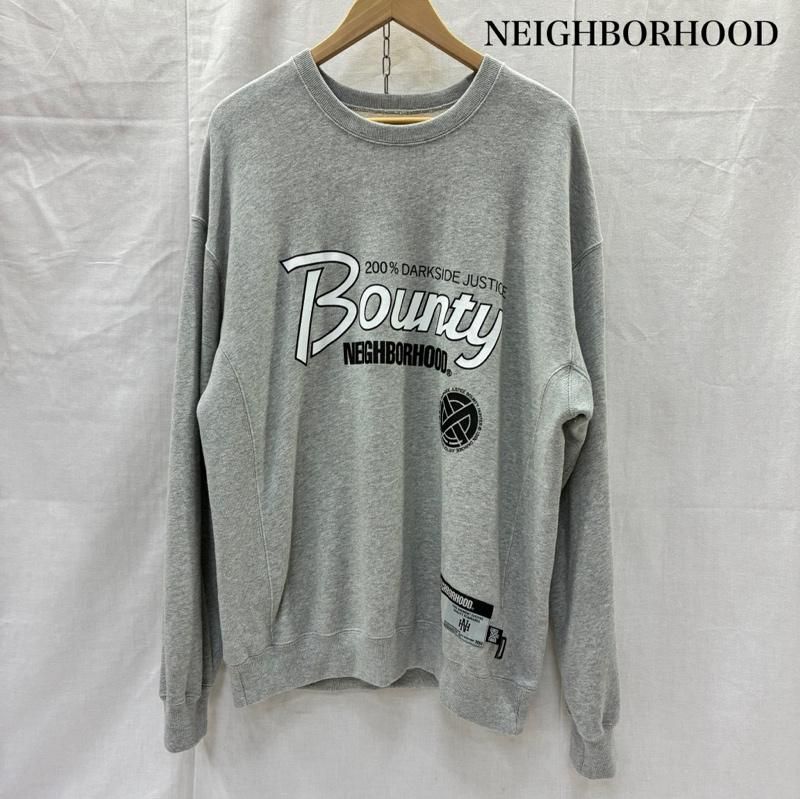NEIGHBORHOOD ネイバーフッド トレーナー 長袖 X Bounty HUNTER X RUSSELL ATHLETIC SWEAT SHIRT LS ロゴプリントスウェット