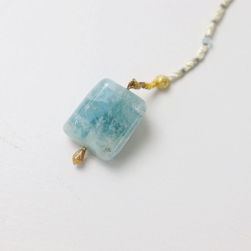 ✰美品✰MAISON　RUBUS　メゾンルーバス天然石ネックレス MAISON RUBUS. メゾンルーバス 天然石 ロングネックレス/ブルー