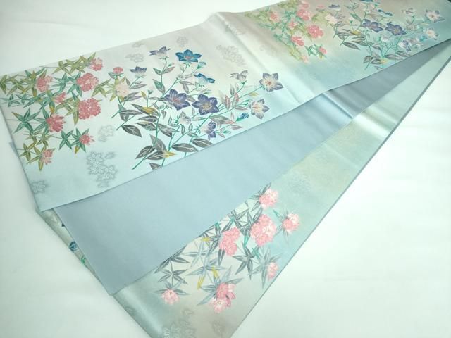 平和屋本店■極上　太鼓柄袋帯　唐織　枝花文　金糸　逸品　DZAA5697kh5 平和屋本店□極上 太鼓柄袋帯 唐織 枝花文 金糸 逸品 DZAA5697kh5