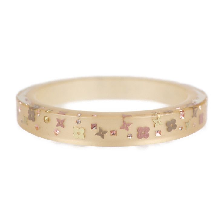LOUIS VUITTON ルイ ヴィトン バングル M67089 レジン ベージュ LOUIS VUITTON ルイ ヴィトン バングル M67089 レジン ベージュ