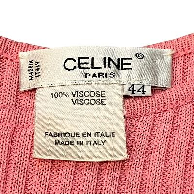 セリーヌ CELINE ヴィンテージ ノースリーブ ニット ワンピース ひざ丈  