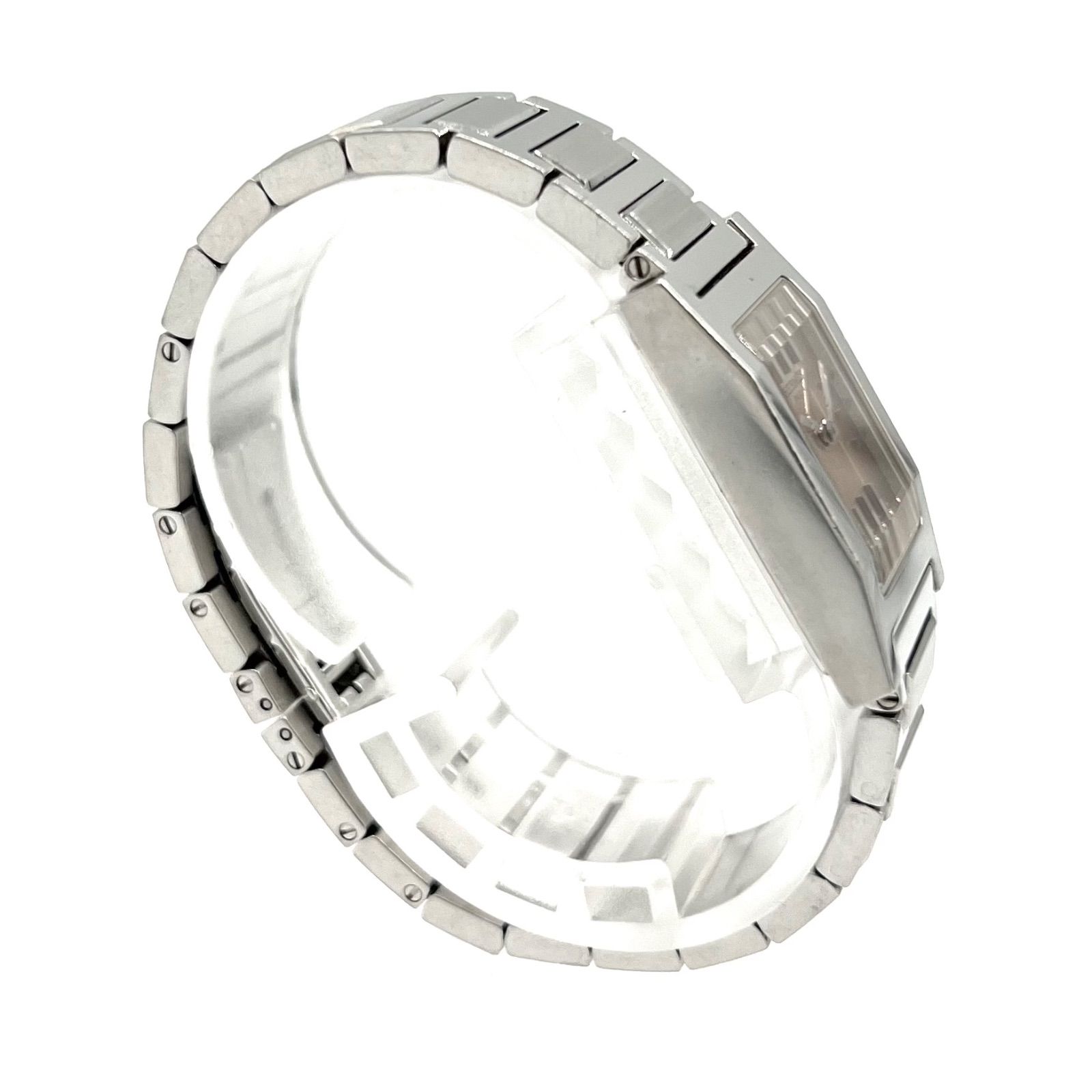 エルメス タンデム TA1.210 オレンジ文字盤 クォーツ SS レディース  