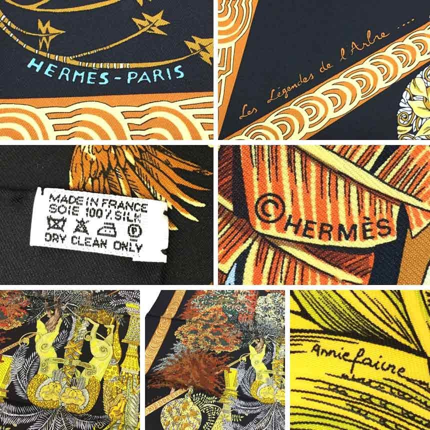 セール HERMES エルメス スカーフ Les Legendes de l'Arbre 木の