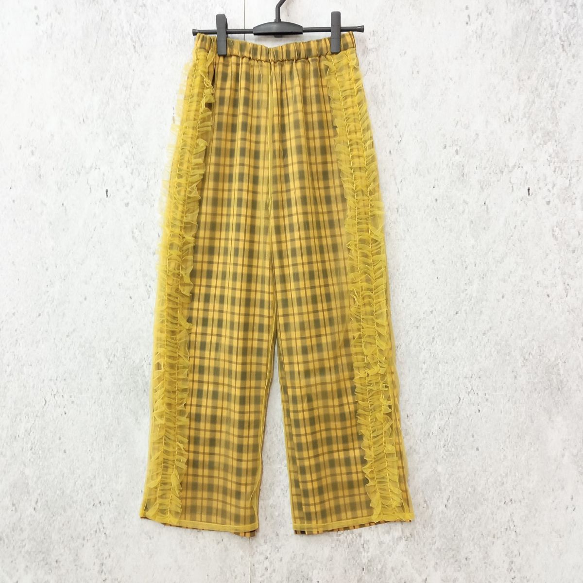 CIAOPANIC チャオパニック チュール レイヤード チェックパンツ サイド