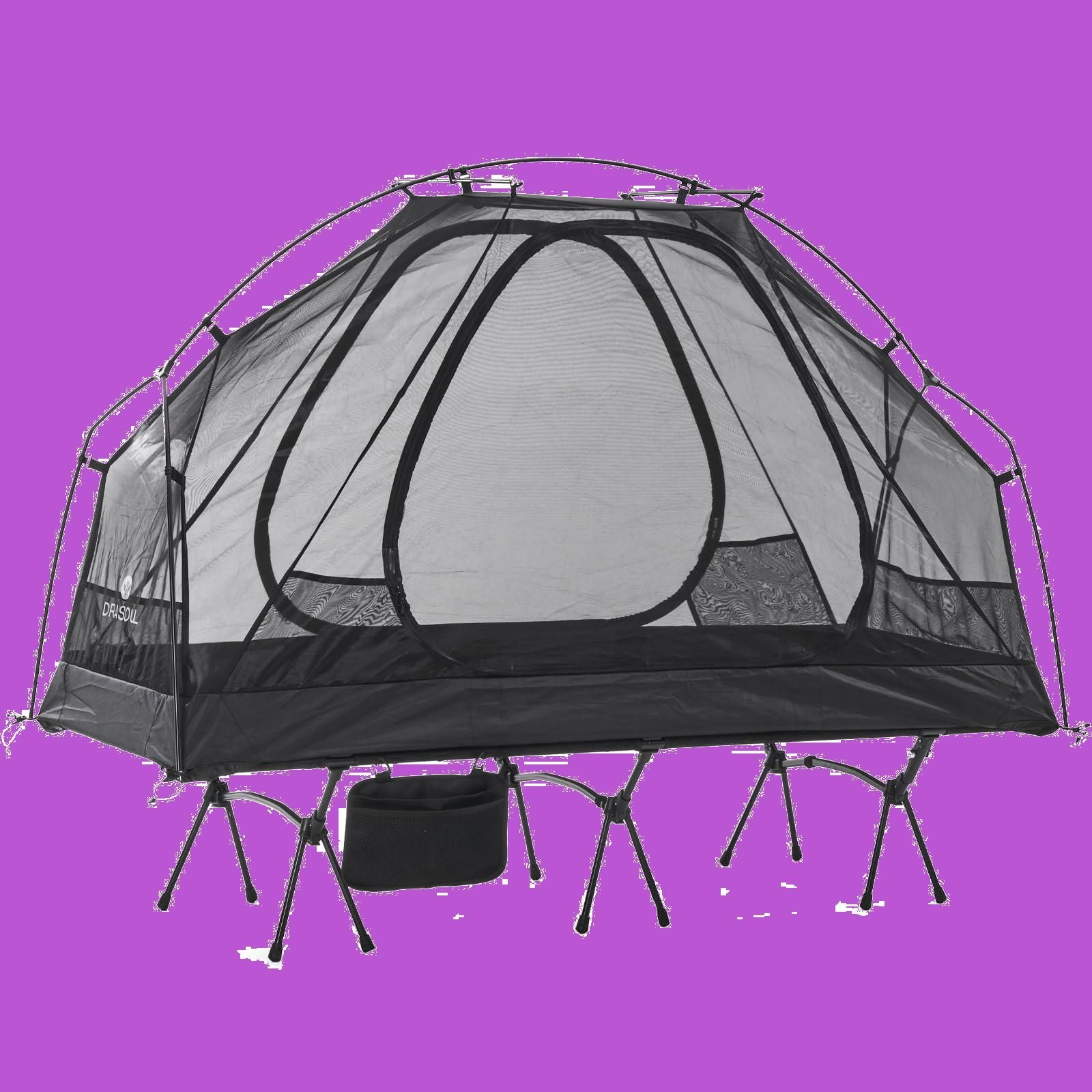 【数量限定】DRASOUL1-2人用アウトドア折りたたみベッドドーム自立式テントアウトドア二重層超軽量1.7kg重量メッシュ四季サンサン防風防水7075アルミ合金キャンプポール自立キャンプ観光性能プロフェッショナルテント屋内テント自転車テント簡易ベッドテントは