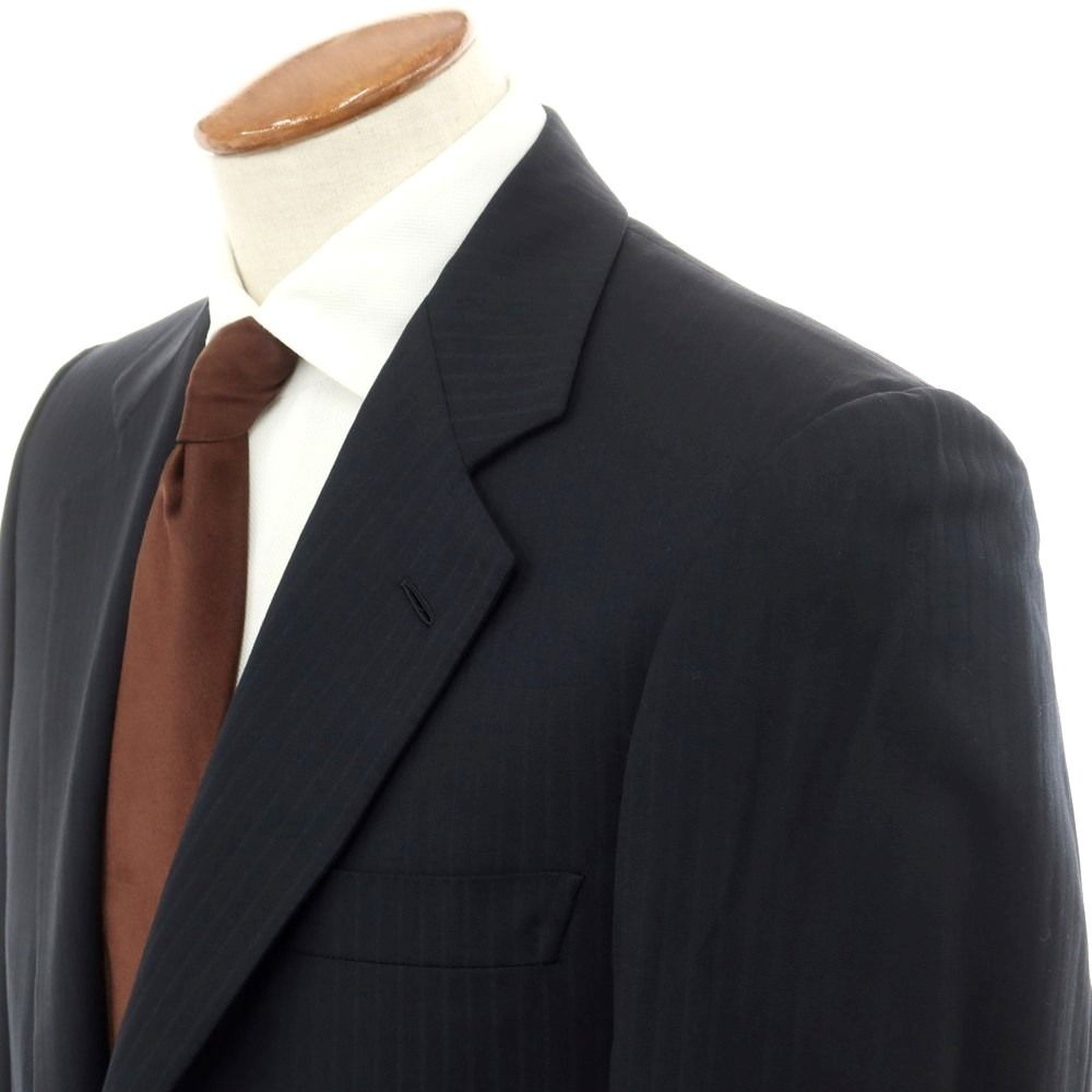 中古】ブリオーニ Brioni SUPER150'S ウール ストライプ 2つボタン