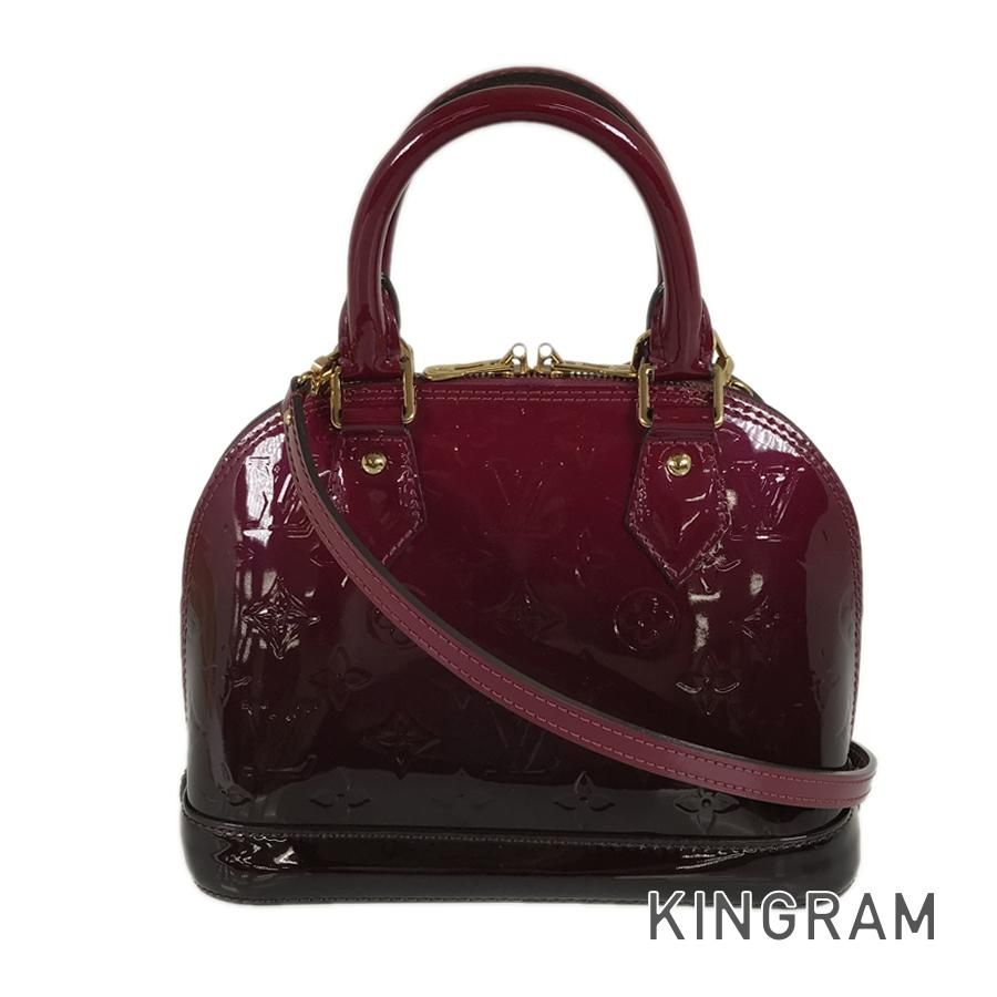タ*)様 Louis Vuitton パテントレザー ハンドバッグ ルイヴィトン 2WAYショルダーバッグ アルマBB 珍しい パテント