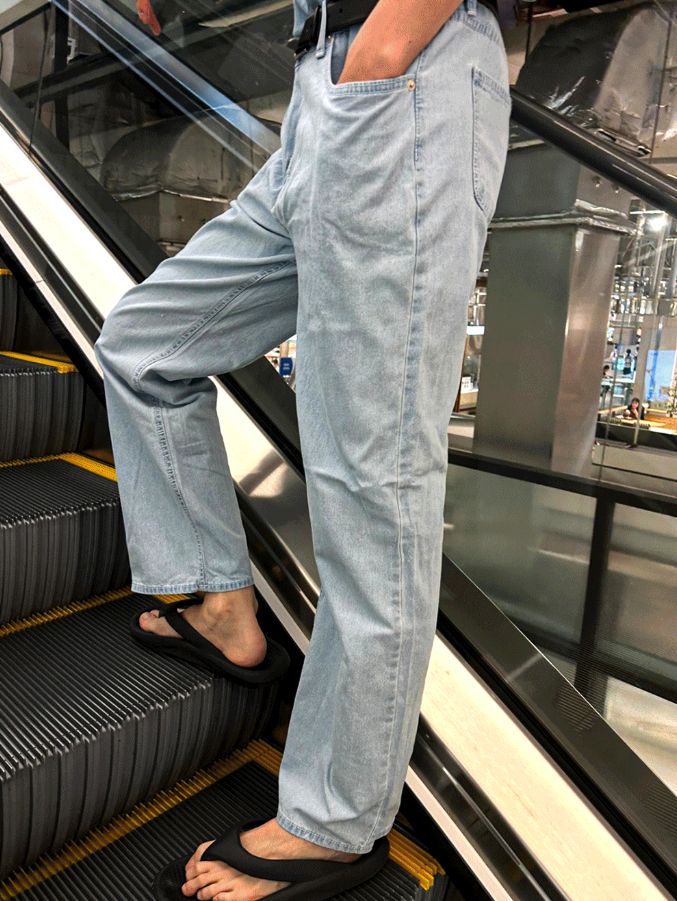 【COSYHARU】Summer semi-wide denim pants COSYHARU コシハル 公式]サマーセミワイドデニムパンツ - メルカリ