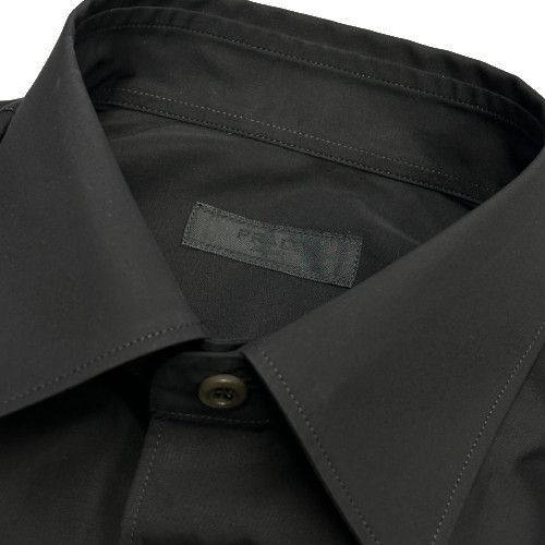 新品 PRADA トライアングル ロゴ ジップポケット ボタンシャツ 