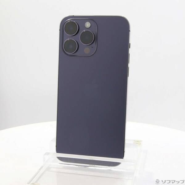 〔中古品〕iPhone14 Pro Max 256GB ディープパープル MQ9E3J／A SIMフリー【258】