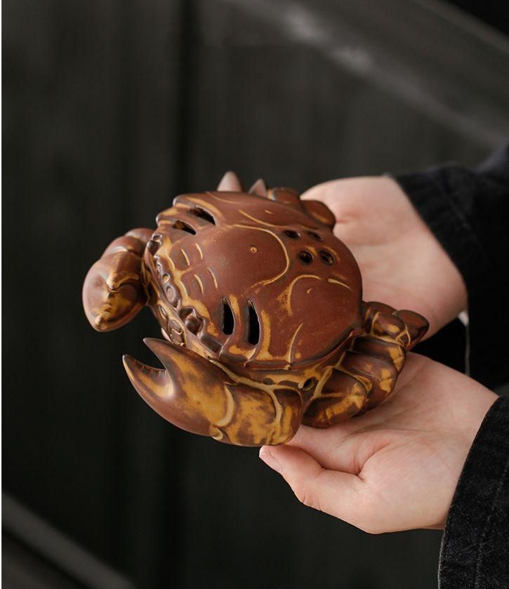 カニの置物 茶寵   茶道具  香道具  装飾品  工芸品 美術品 置物 陶磁器 カニの置物 茶寵 茶道具 香道具 装飾品 工芸品 美術品 置物 陶磁器