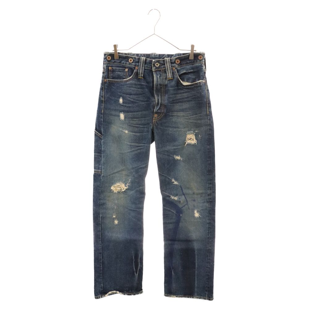 RRL (ダブルアールエル) BALTIMORE DENIM PANTS JAPAN WOVEN シンチバック付き ヴィンテージ加工  ボルチモアデニムパンツ ジャパンウーブン インディゴ - メルカリ