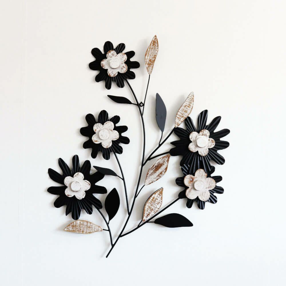 ウォールアート 壁掛け 壁飾り 花 フラワー アイアン ウォールデコ インテリア 飾り ディスプレイ 雑貨 おしゃれ かわいい