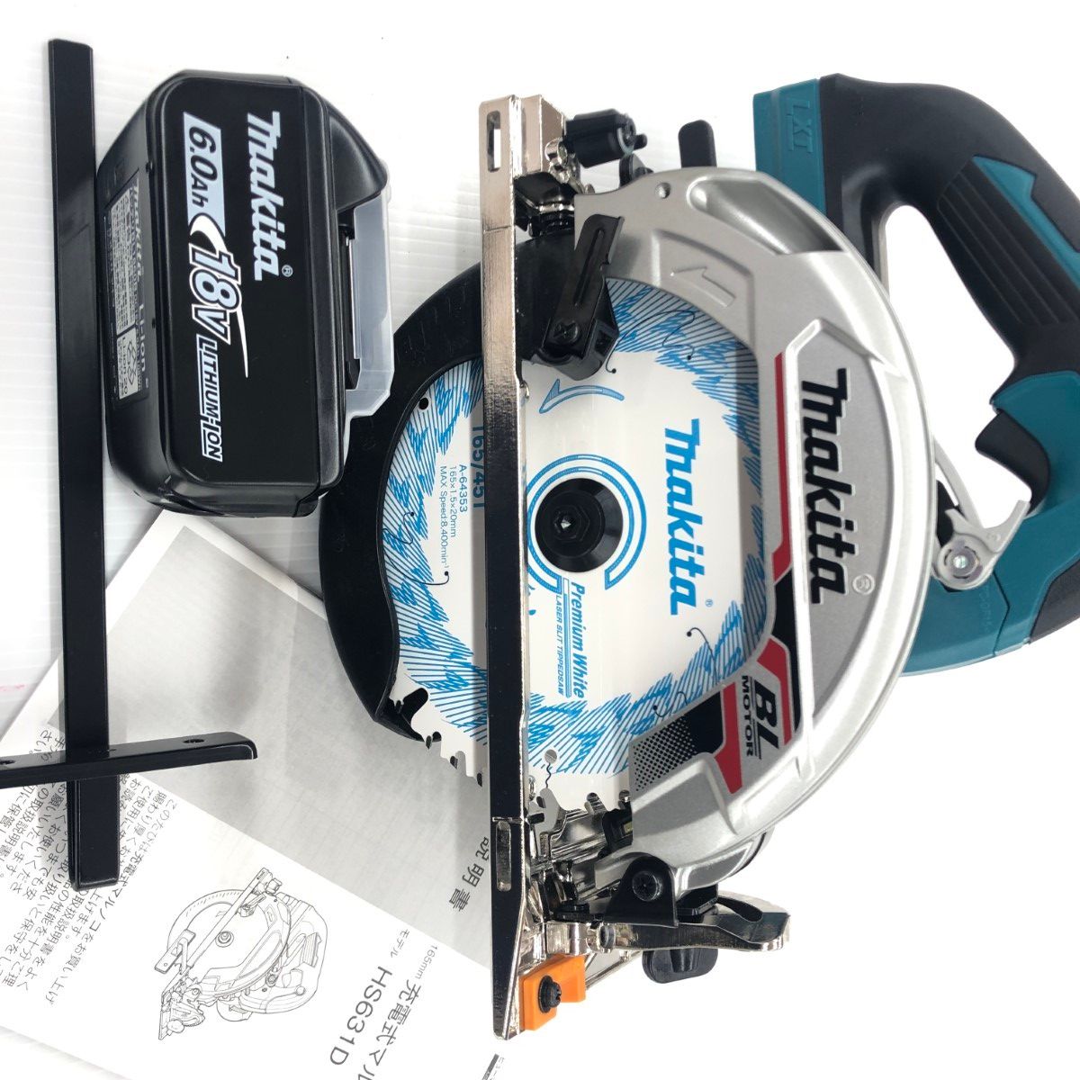 ДД MAKITA マキタ 丸のこ HS631D S 充電池1個付 コードレス式 165mm 18v 6.0Ah 321066 BL1860B 付き
