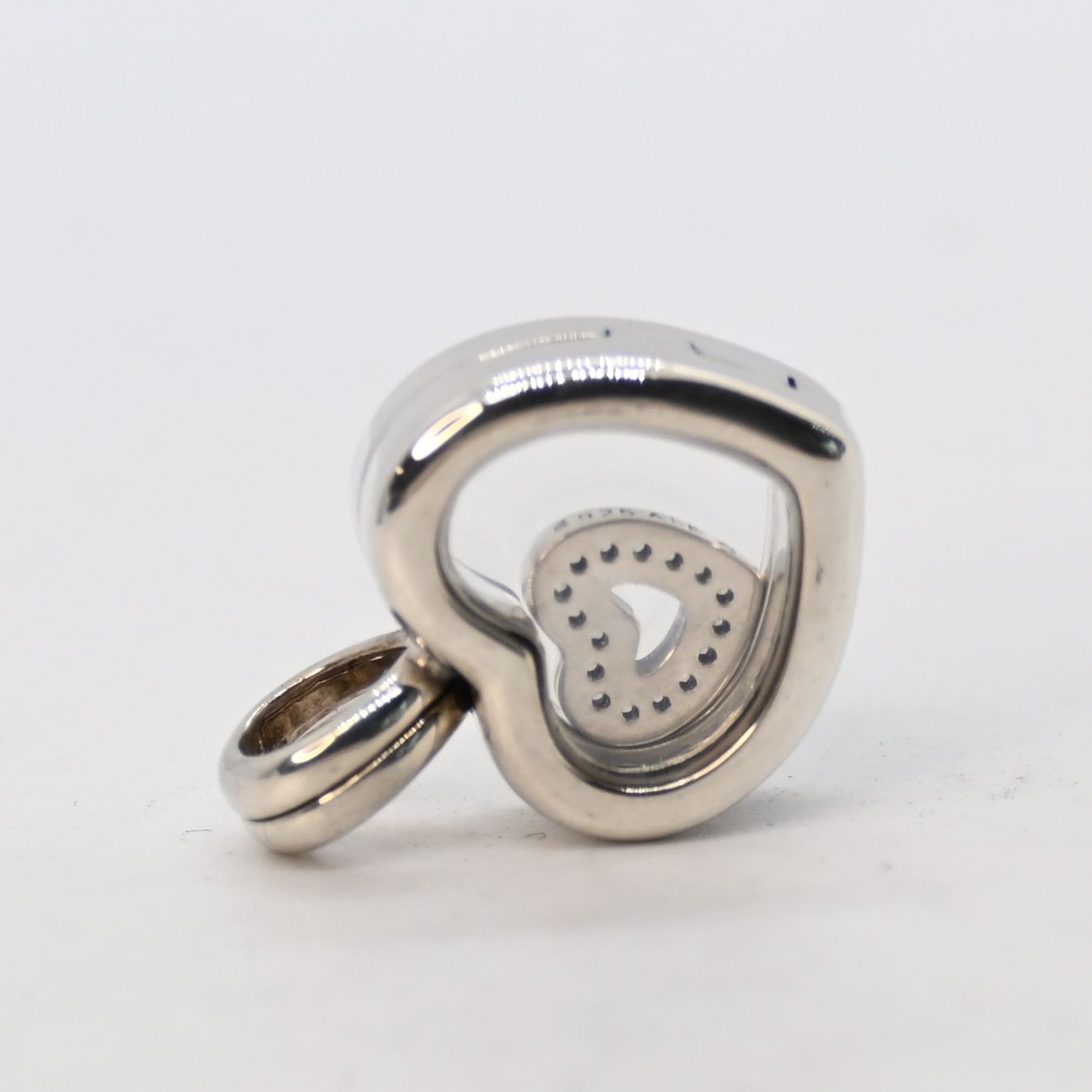 研磨済】PANDORA ハート ケース チャーム パンドラ シルバー925 - メルカリ