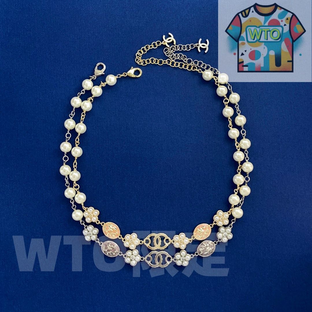 ヴィンテージ　CHANELネックレス 真珠 アメジスト 今日WTO】CHANEL シャネル 小香風 ファッション ビンテージ 真珠