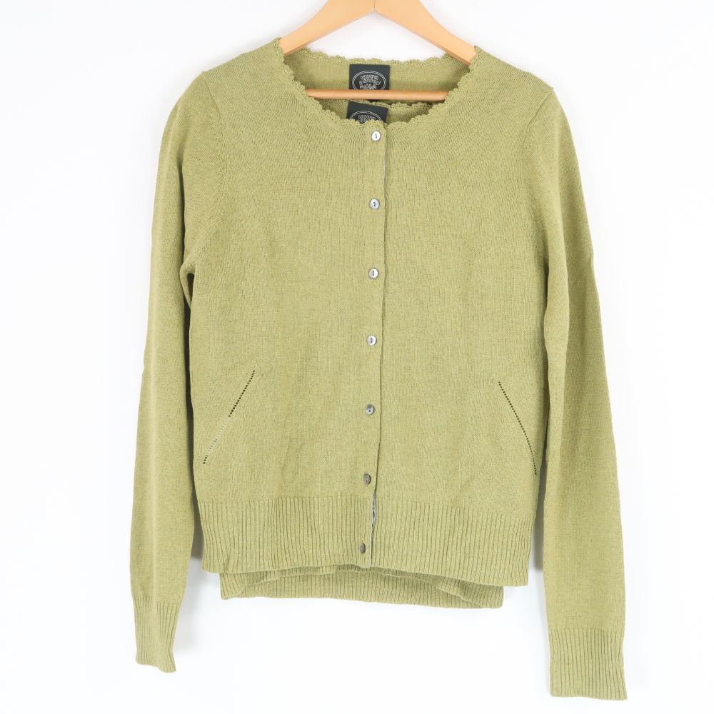 LAURA ASHLEY ローラアシュレイ CD579RN JRF176RN アンサンブル 1点 M コットン レーヨン カットソー七分袖 カーディガン長袖 レディース AK142A33