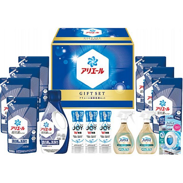 Ｐ＆Ｇ アリエール液体洗剤セット PGCGｰ100EA 香典返し 御供 粗供養 詰め合わせ ギフト プレゼント 割引 景品 品物 新築祝い 結婚内祝い 出産内祝い ご挨拶 引っ越し 引越し 内祝い 写真入り メッセージカード のし
