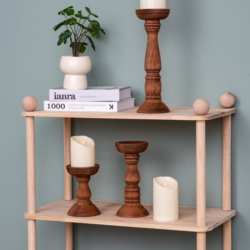 キャンドルホルダー キャンドルスタンド 木製 シンプル 3個セット インテリア 装飾 パーティー リビング ダイニング オシャレ 可愛い 寝室 クリスマス バレンタインデー 感謝祭 ハロウィン装飾 USTAUSTRALIA_COM_AU