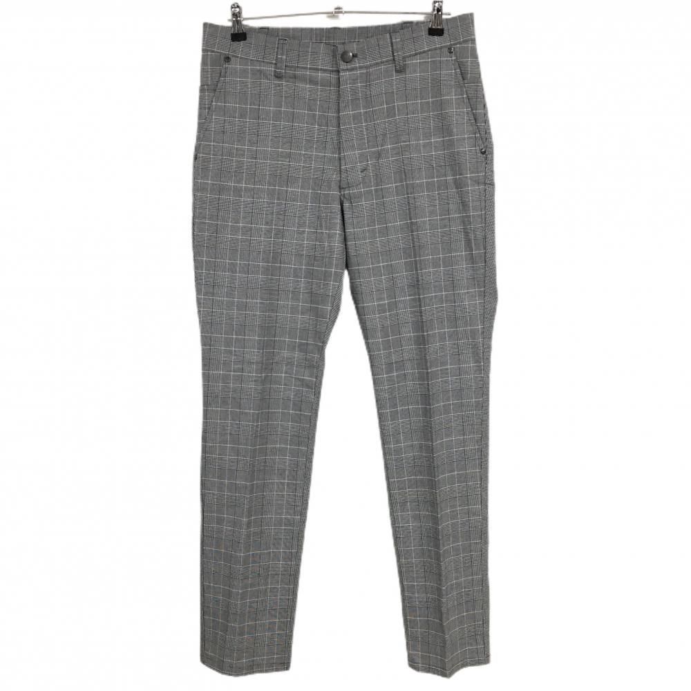 【新品】エドウィンゴルフ パンツ 黒×白 前面グレンチェック 背面千鳥格子 ストレッチ メンズ LL ゴルフウェア EDWIN GOLF