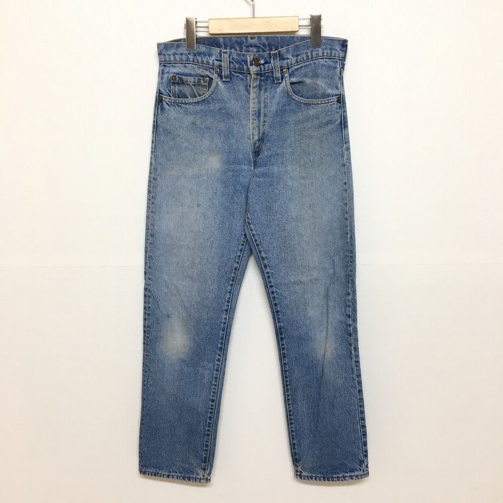 VINTAGE リーバイス/LEVI'S ＃505 デニム パンツ ジーンズ 実寸:W30 L29 ウォッシュ ブルー 黒カン ヒゲ