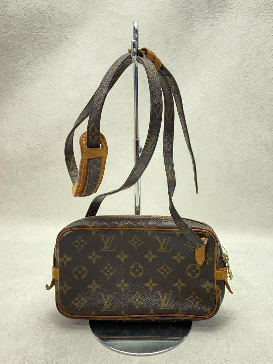 LOUIS VUITTON ポシェット・マルリーバンドリエール_モノグラム・キャンバス_BRW PVC ブラウン - メルカリ