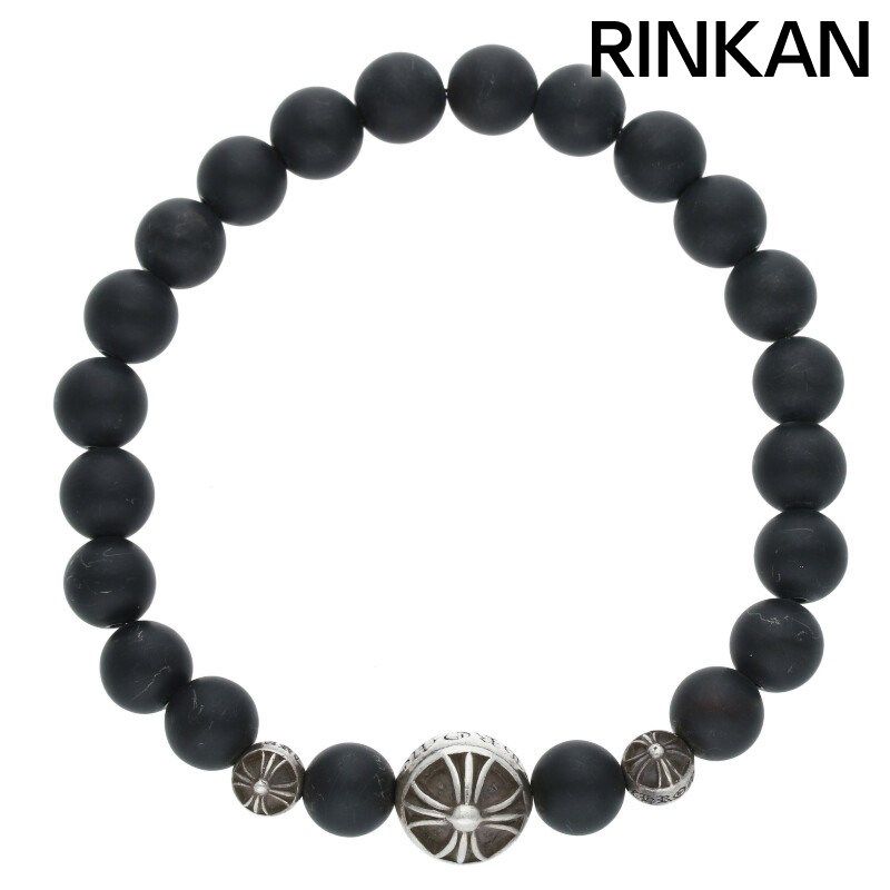 クロムハーツ 8mm BEAD|8mmビーズブレス BEAD ONYX718mmオニキスビーズブレスレット メンズ
