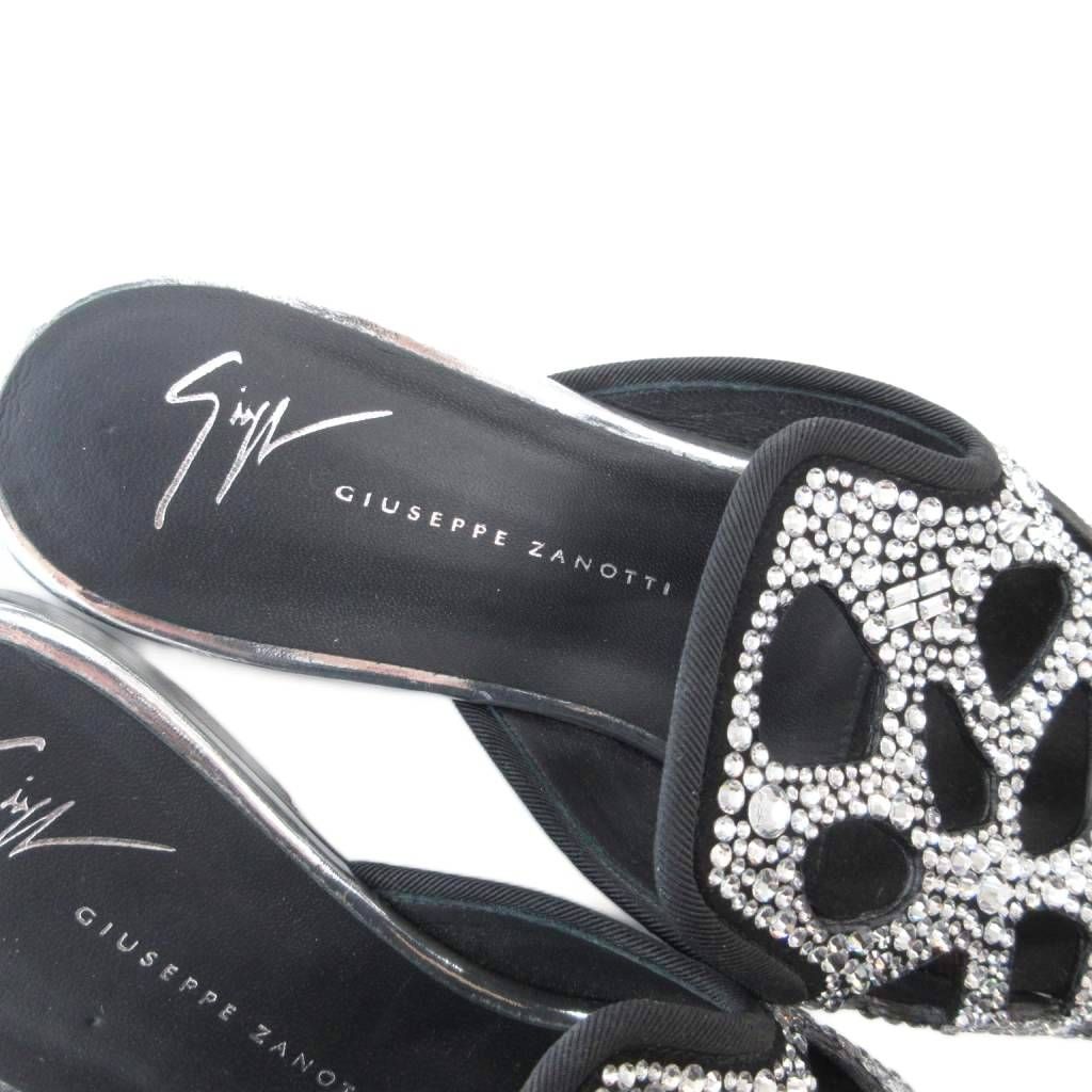 GIUSEPPE ZANOTTI 黒スエードウェッジヒールサンダル 2.0 CRUEL - Sandals - Black | Giuseppe Zanotti - USA