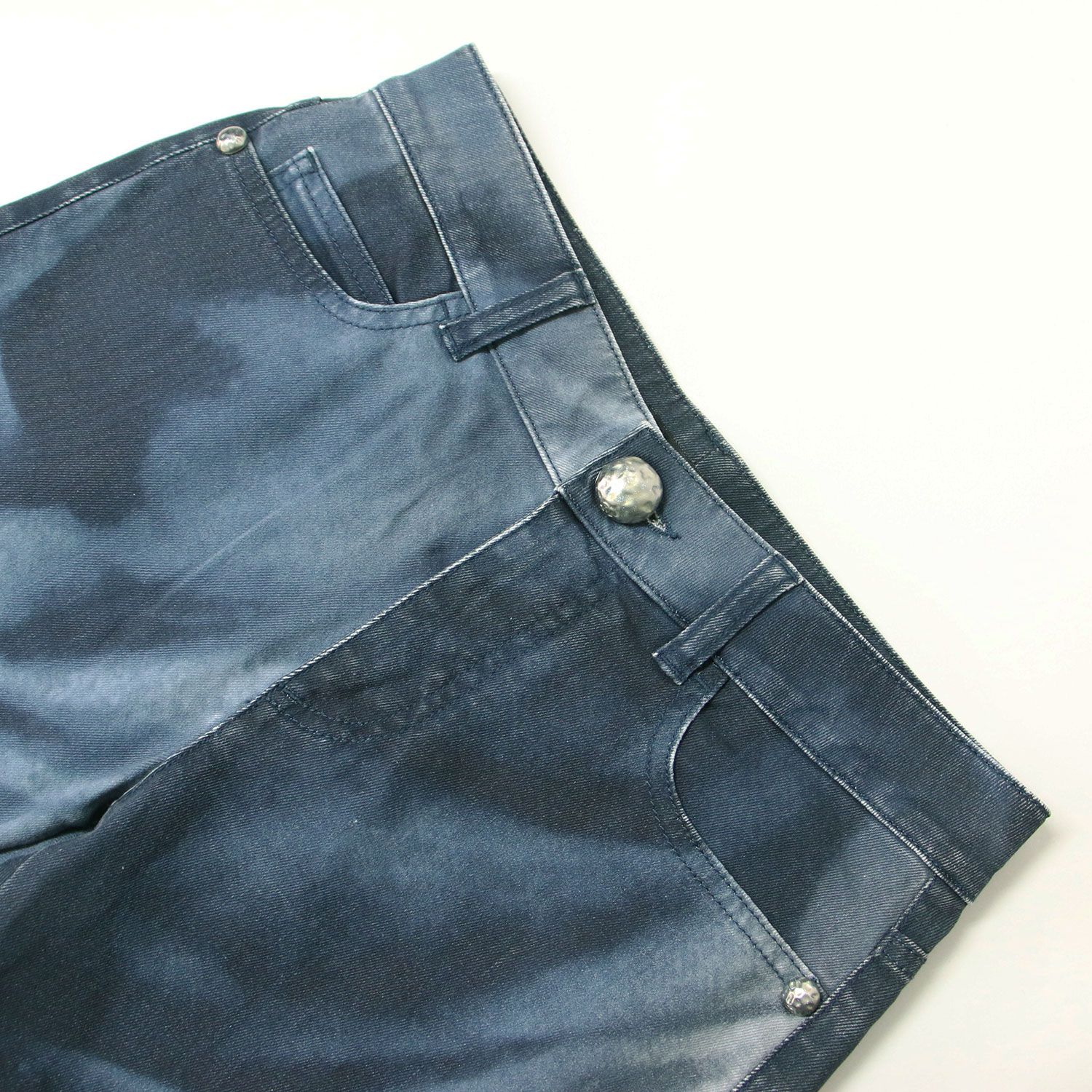 美品 CHANEL シャネル パンツ ネイビー 紺 サイズ:34(XS) 15P 