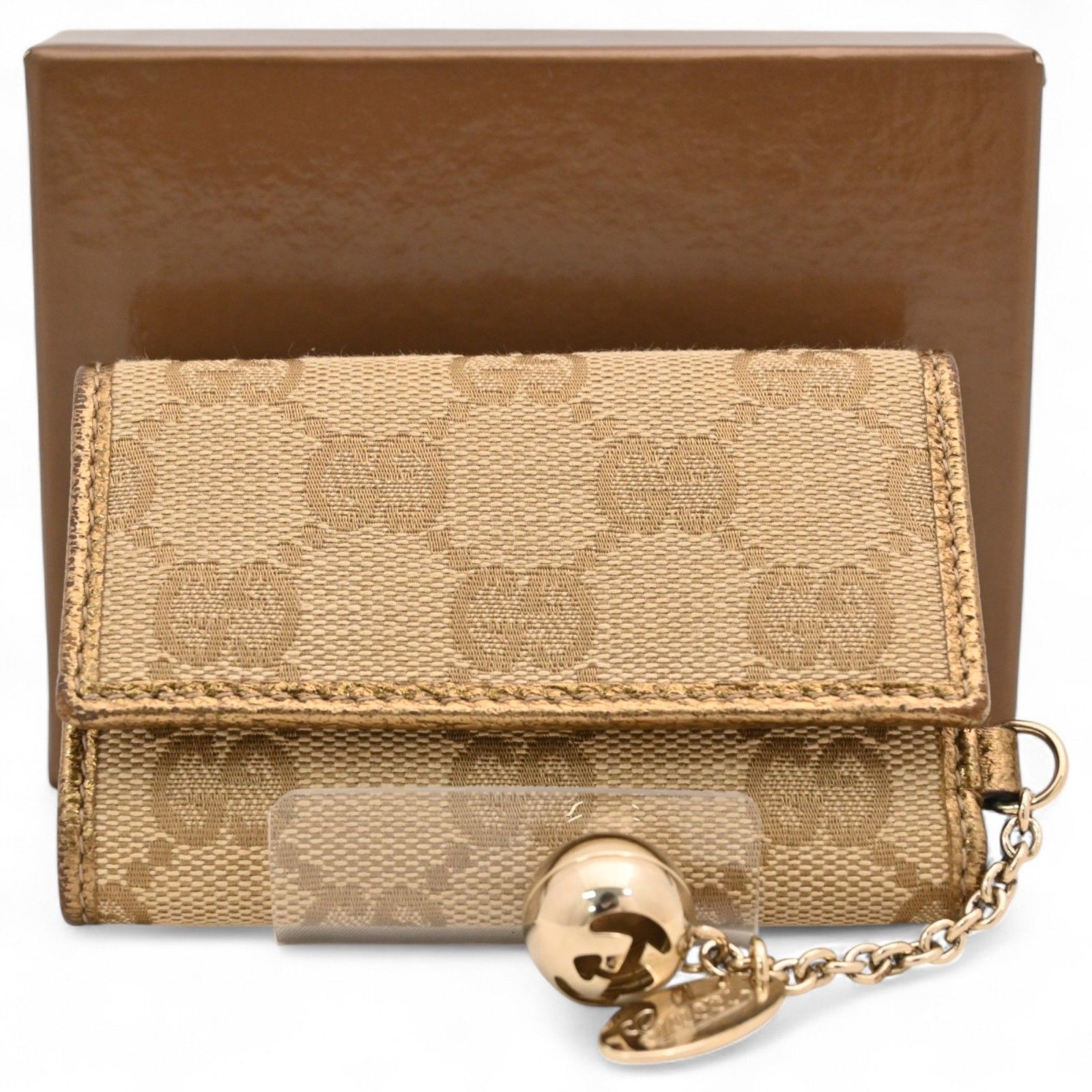 グッチ キーケース GGキャンバス 6連 Bランク gu5409vv