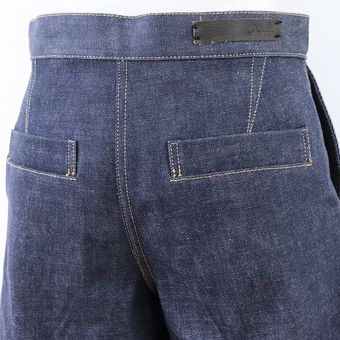 美品】Drawer ドゥロワー ハーフパンツ デニム ジーンズ クロップド  