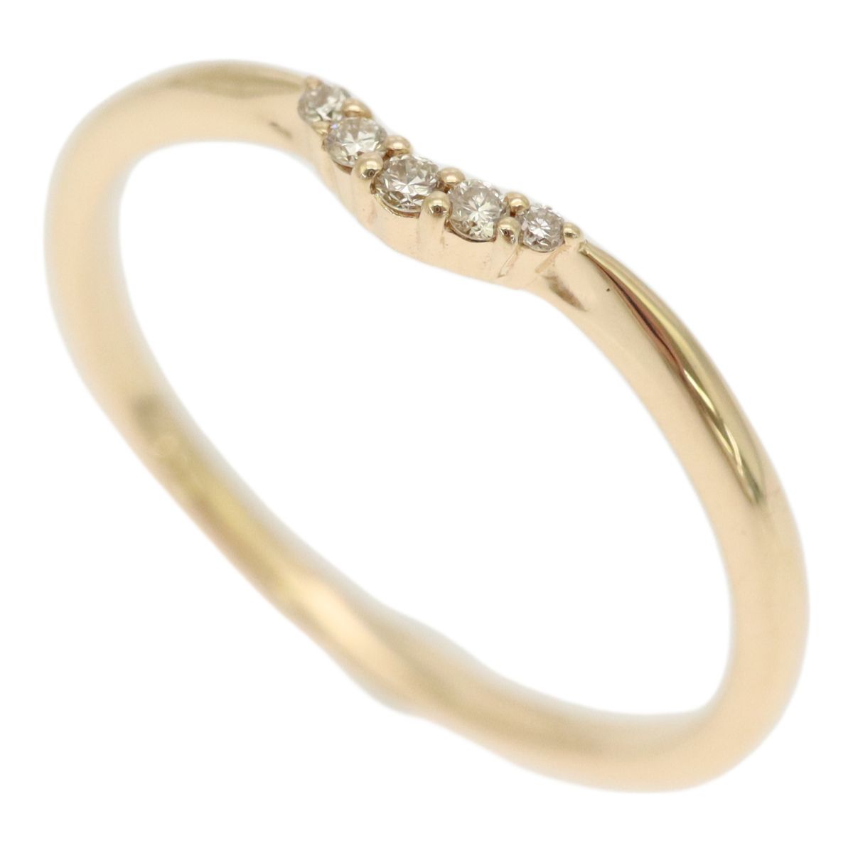 agete アガット K10YG 10金イエローゴールド ダイヤ0.03ct リング 指輪 
