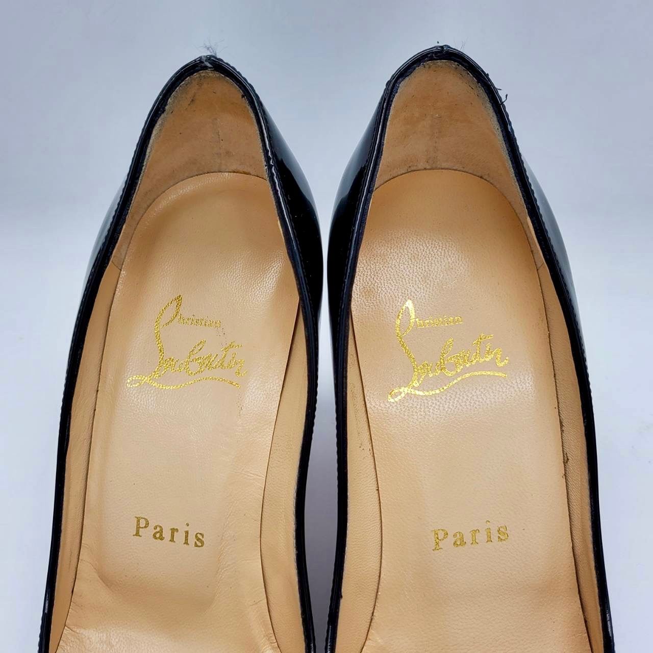美品】Christian Louboutin クリスチャンルブタン オープントゥ 