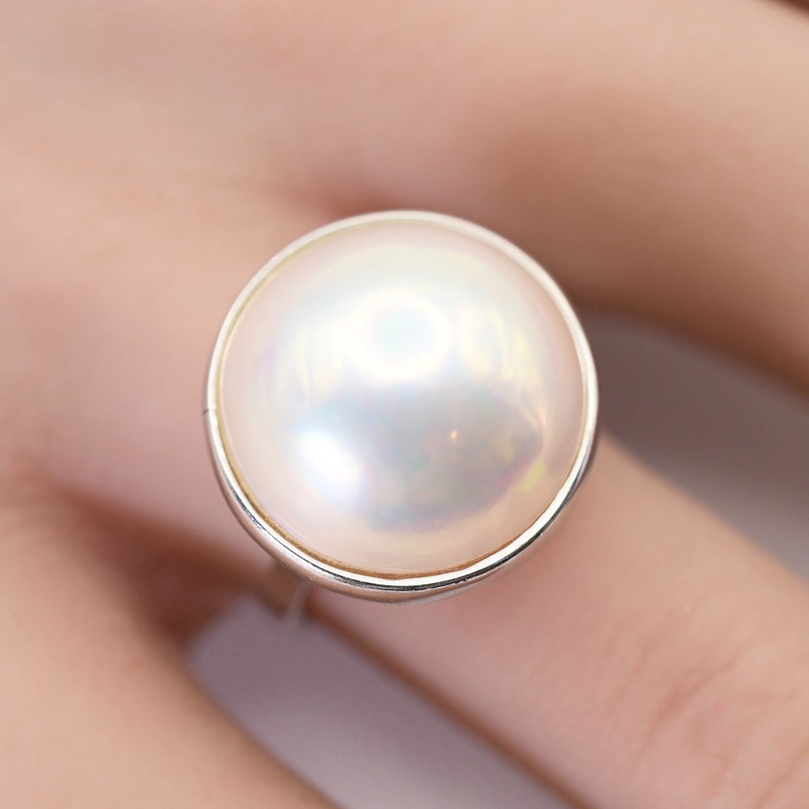 大粒 田崎真珠 マベパール リング WGK14 真珠 タサキ/24-4649S - メルカリ