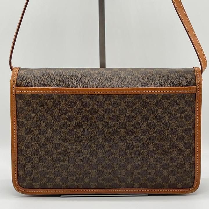 【美品】CELINE セリーヌ サークルロゴ マカダム ショルダーバッグ CELINE セリーヌ マカダム サークルロゴ クロスボディ