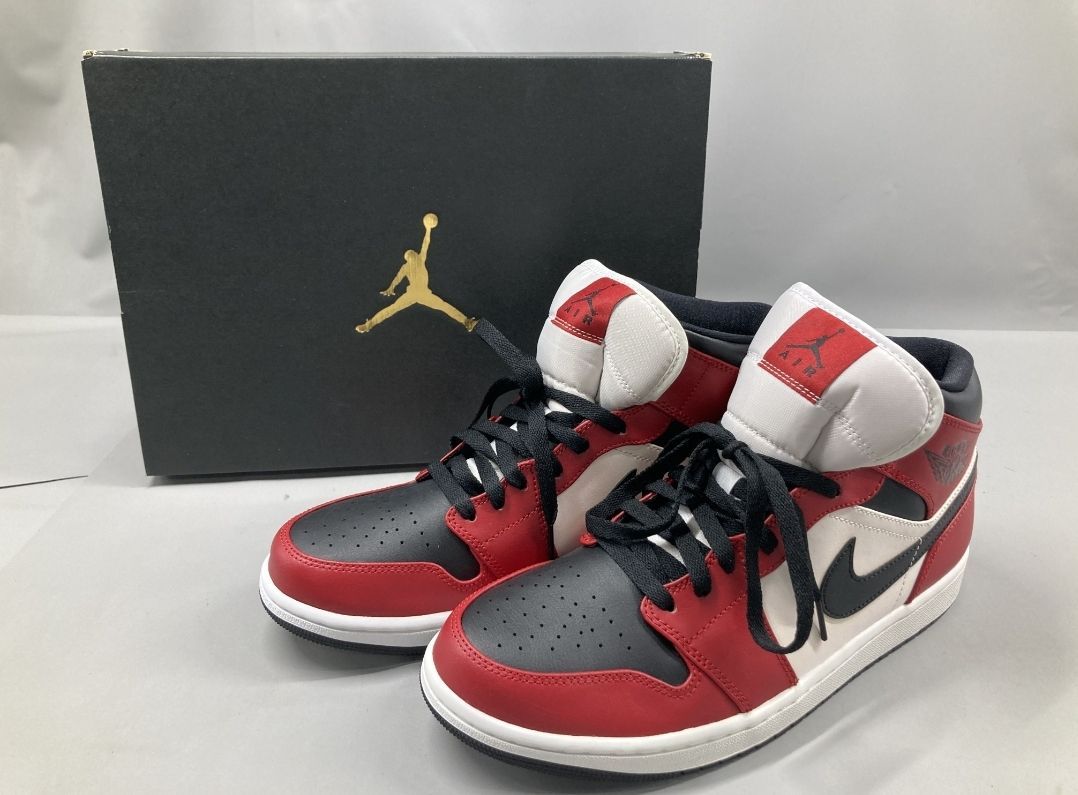 Air Jordan 1MID赤黒 ハイカットシューズ28.5cm NIKE AIR JORDAN 1 MID 