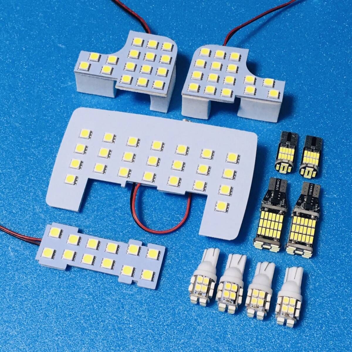 超爆光 ルーミー カスタム M900A M910A LED ルームランプ 専用設計 基板 ライト バックランプ ナンバー灯 ホワイト 12個セット 車検対応 ルーミー M900A M910A 380lm ホワイト ヘッド