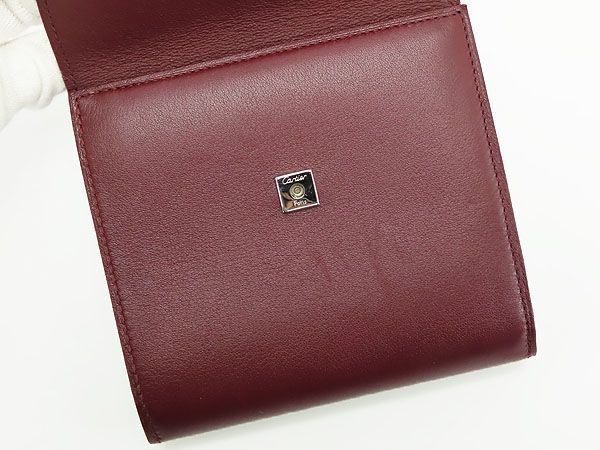 超美品】 カルティエ Cartier カボション Wホック財布 両面財布